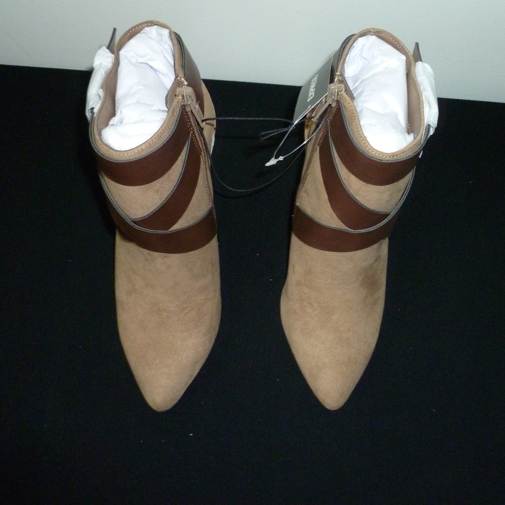 Heeled Buckle Strap Open Back Bootie